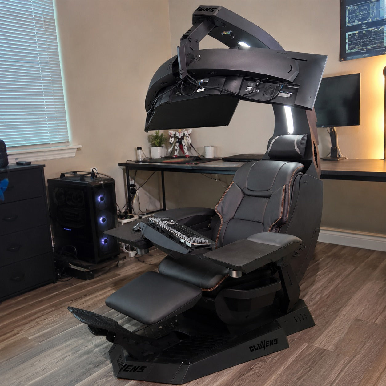 Supernova Zero-Gravity Futuristic Cockpit Gaming Workstation - Image 9