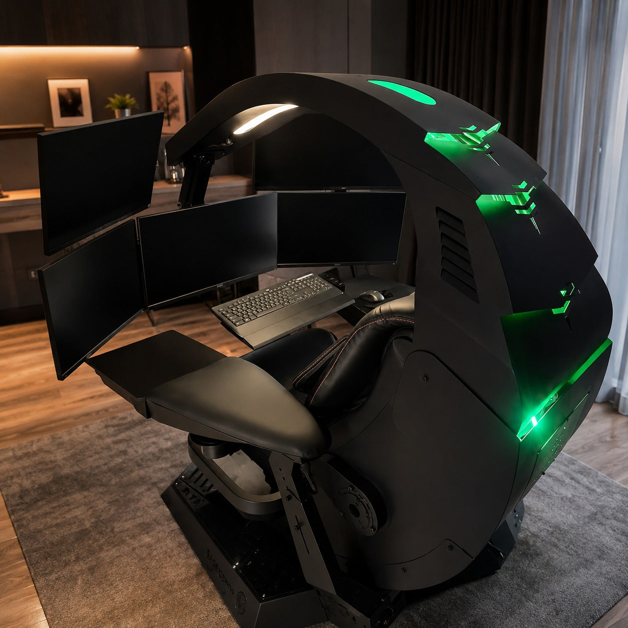 Supernova Zero-Gravity Futuristic Cockpit Gaming Workstation - Image 1