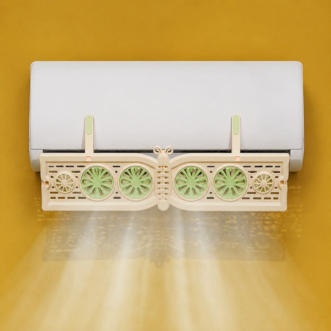 Butterfly Adjustable Air Conditioner Wind Deflector Shield - Image 1