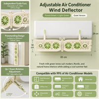 Butterfly Adjustable Air Conditioner Wind Deflector Shield - Image 7