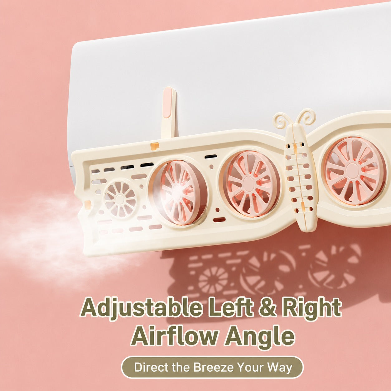Butterfly Adjustable Air Conditioner Wind Deflector Shield - Image 3