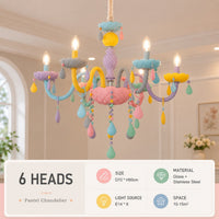 Pastel Dream Crystal Drop Chandelier - Image 5