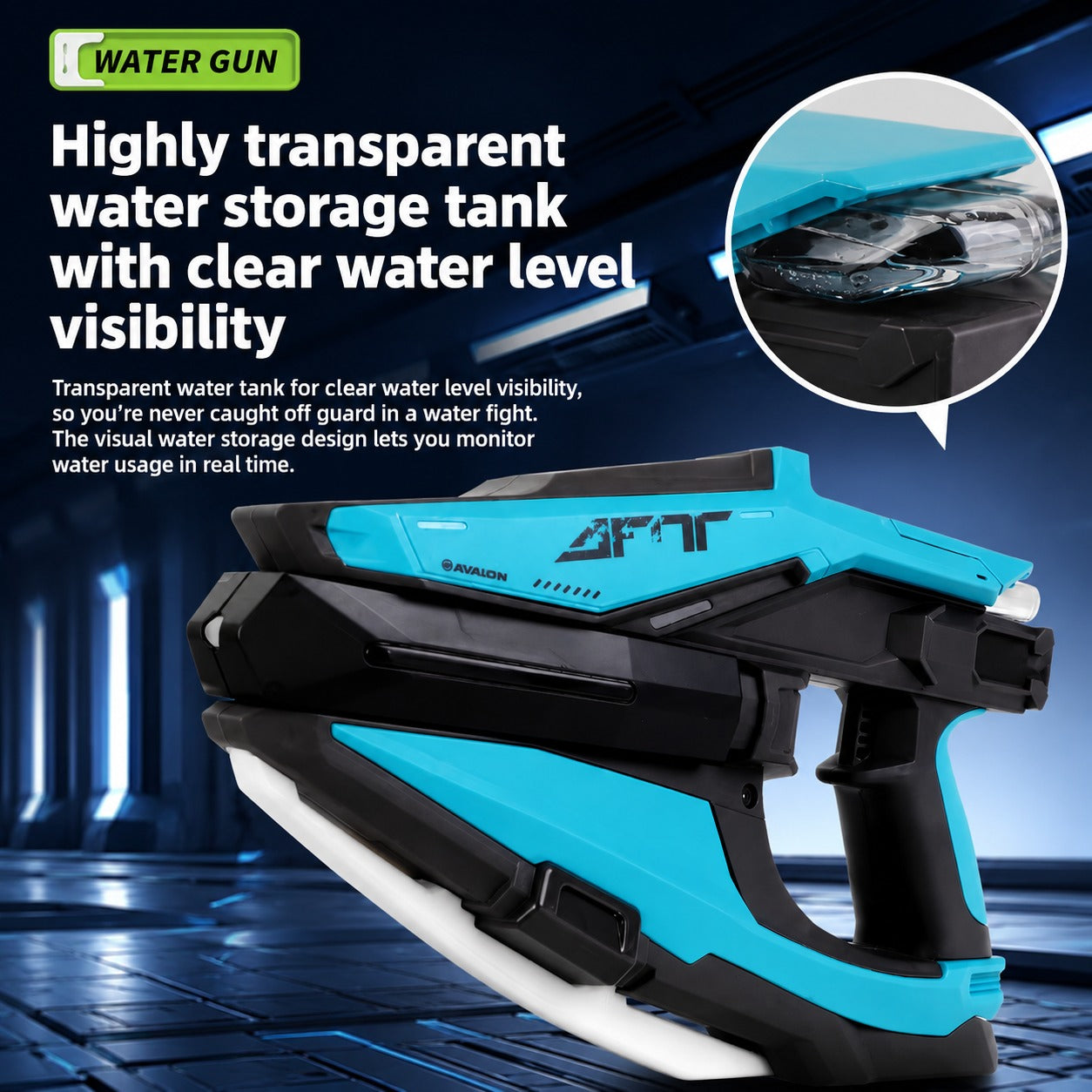 Surgeblaster Futuristic Rapid-Fire Electric Water Cannon Toy - Image 10
