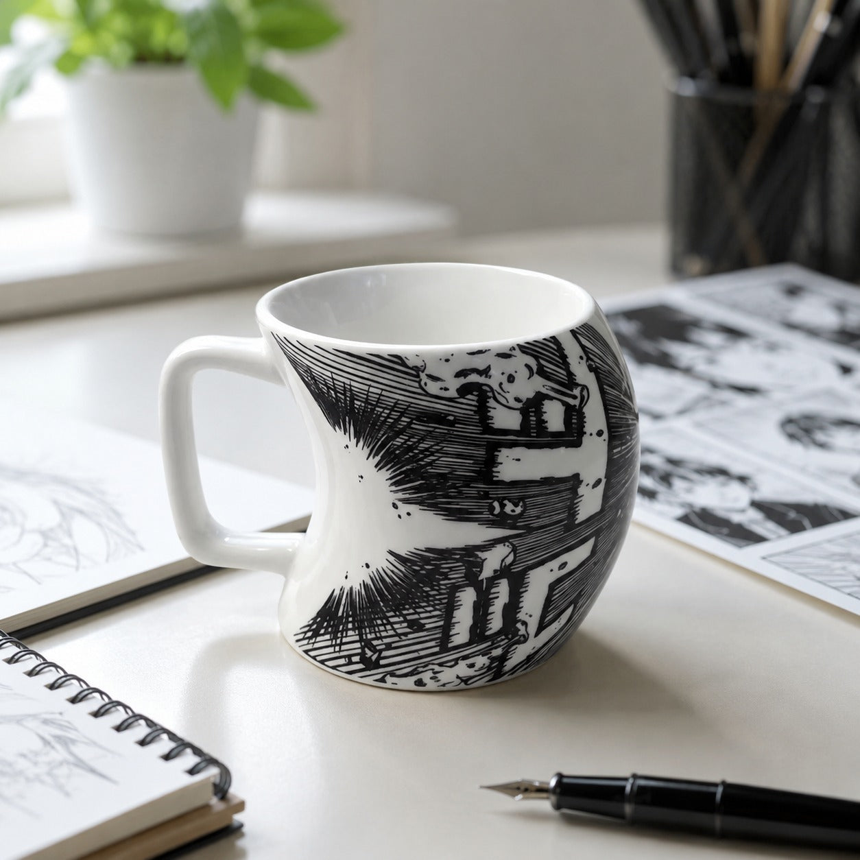 Shockwave Art Manga Coffee Mug