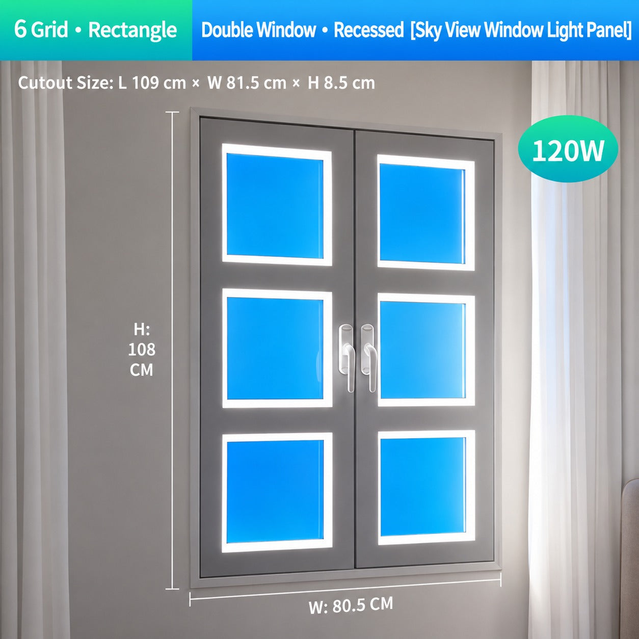 Sky View Artificial Window Light Panel
