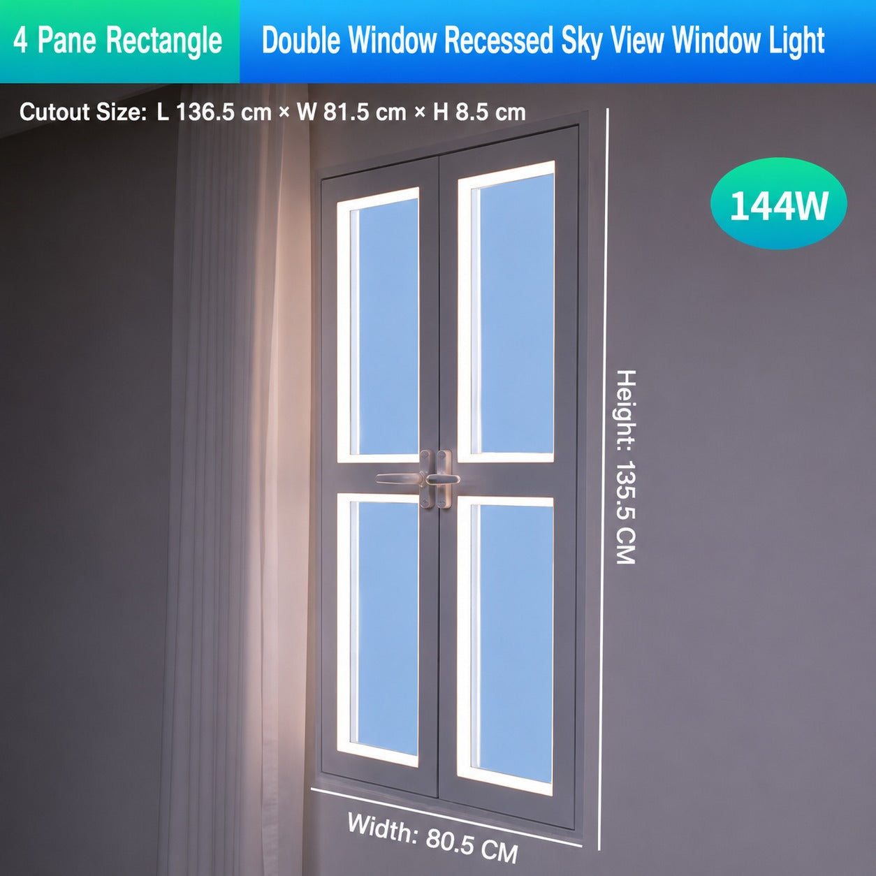 Sky View Artificial Window Light Panel