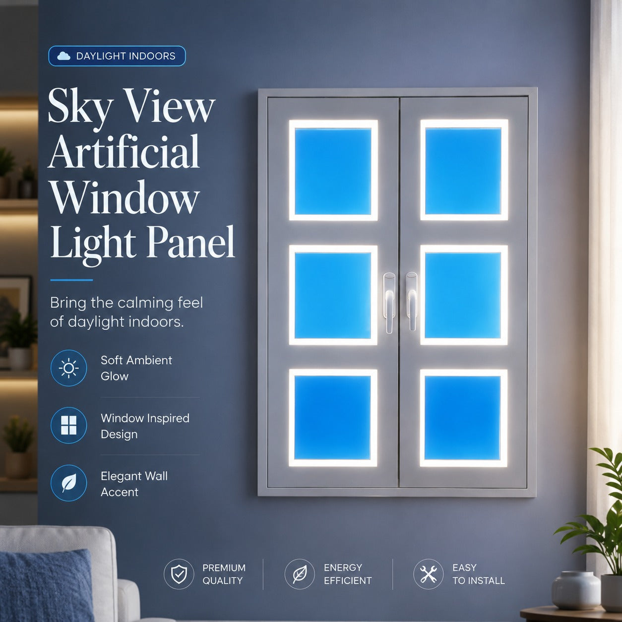 Sky View Artificial Window Light Panel