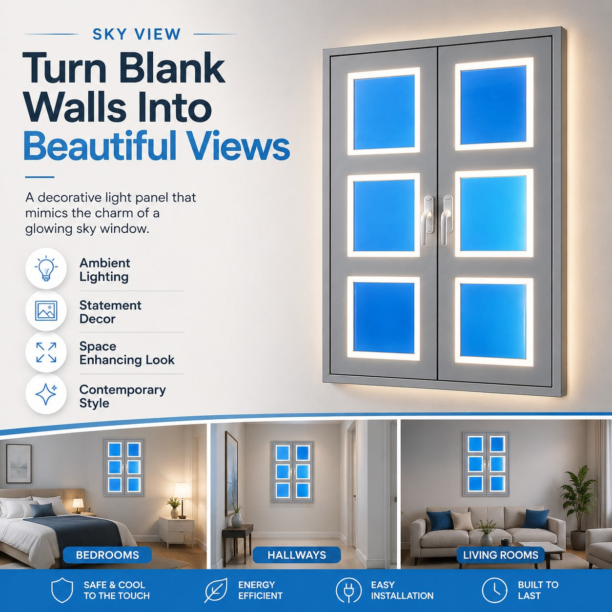 Sky View Artificial Window Light Panel