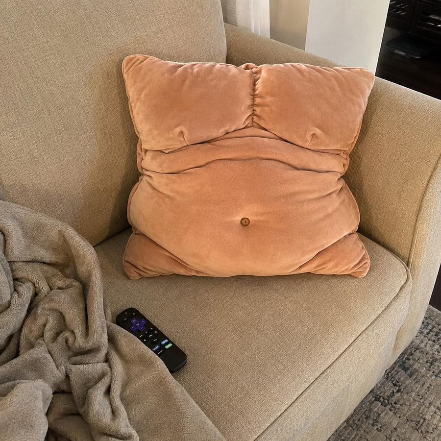 Dad Bod Couch Throw Pillow