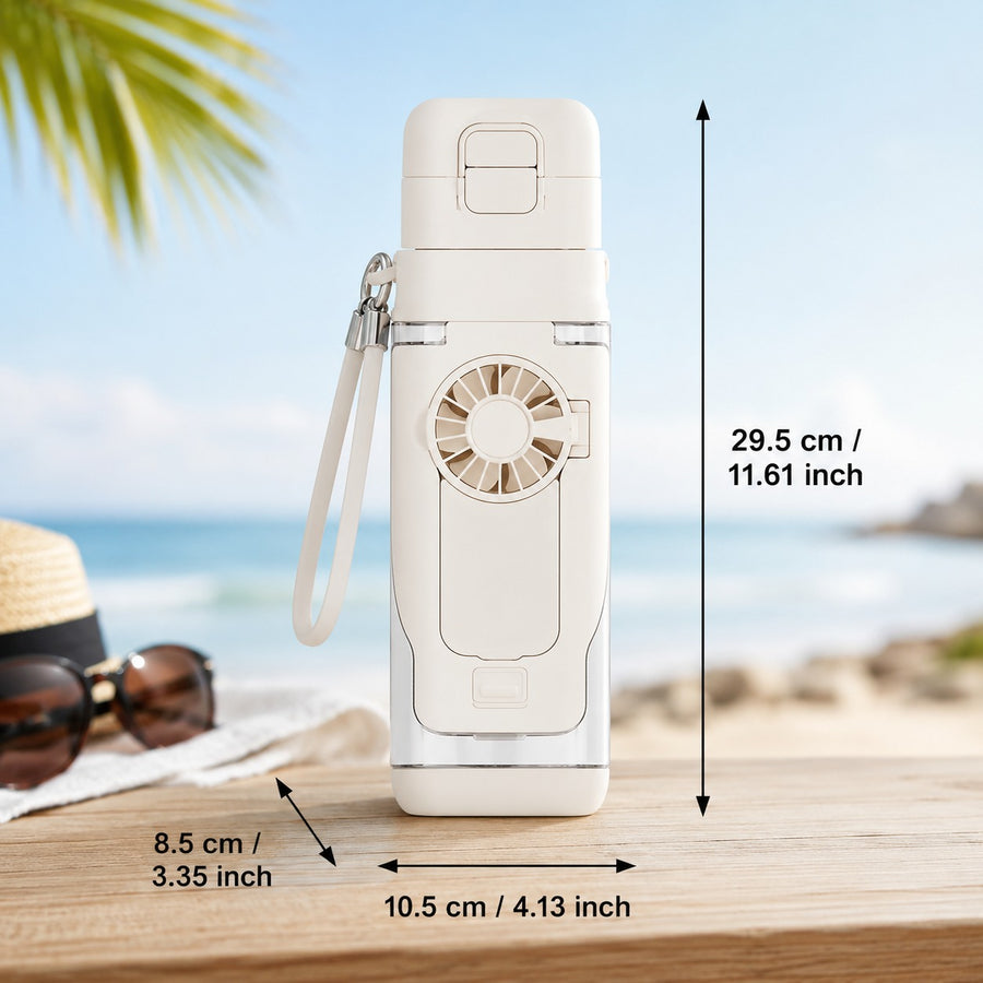 Polar Pour Portable Misting Fan Water Bottle