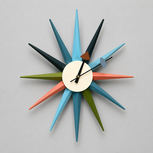 Modern Design Starburst Shape Wall Clock