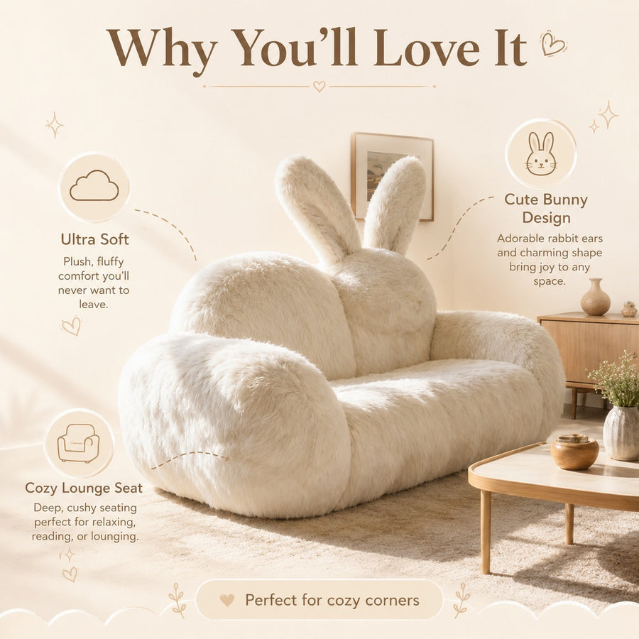 Soft Paws Cozy Bunny Nest Lounge Sofa