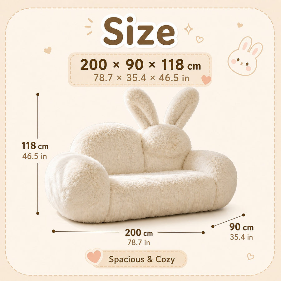 Soft Paws Cozy Bunny Nest Lounge Sofa