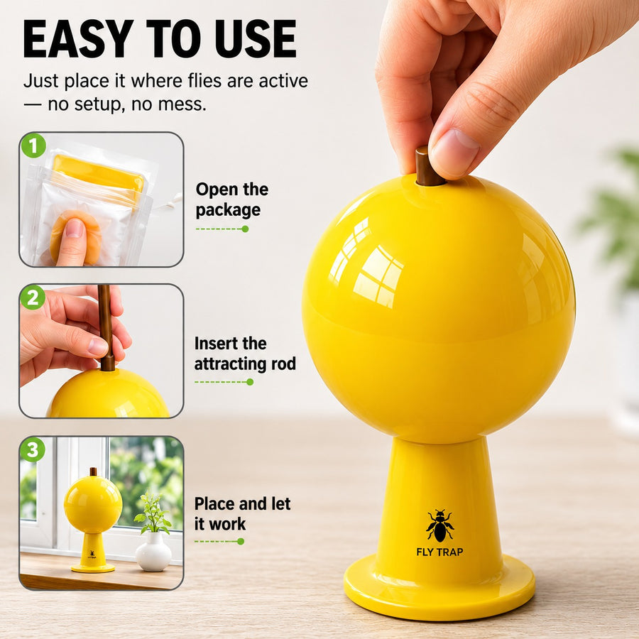 Buzz Stop Sticky Fly Trap Orb