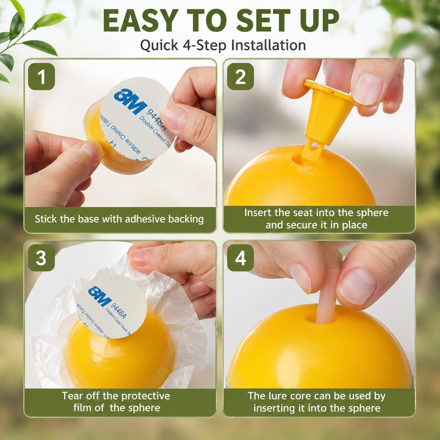 Buzz Stop Sticky Fly Trap Orb