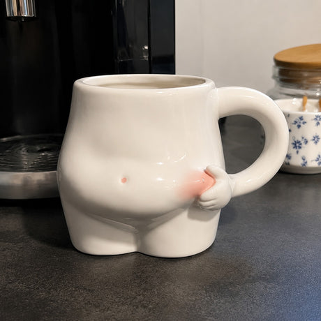 Big Belly Fat Ceramic Coffee Mug