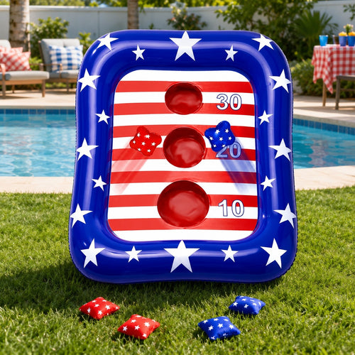 Summer Inflatable Ring Toss Pool Game