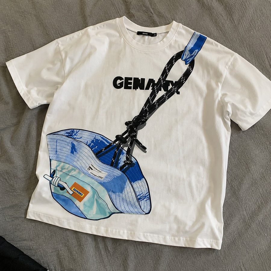 Hidden Pocket Optical Illusion T-Shirt