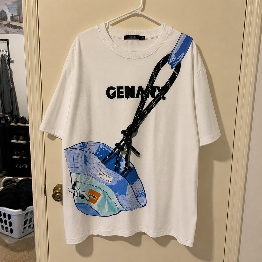 Hidden Pocket Optical Illusion T-Shirt