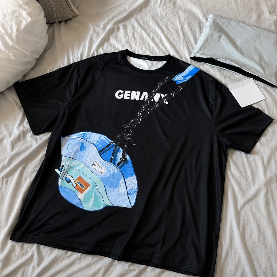 Hidden Pocket Optical Illusion T-Shirt