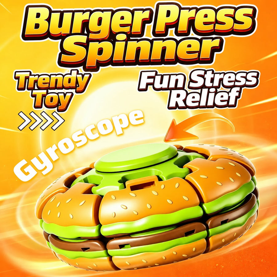 Burger Spin Gyroscope Fidget Toy