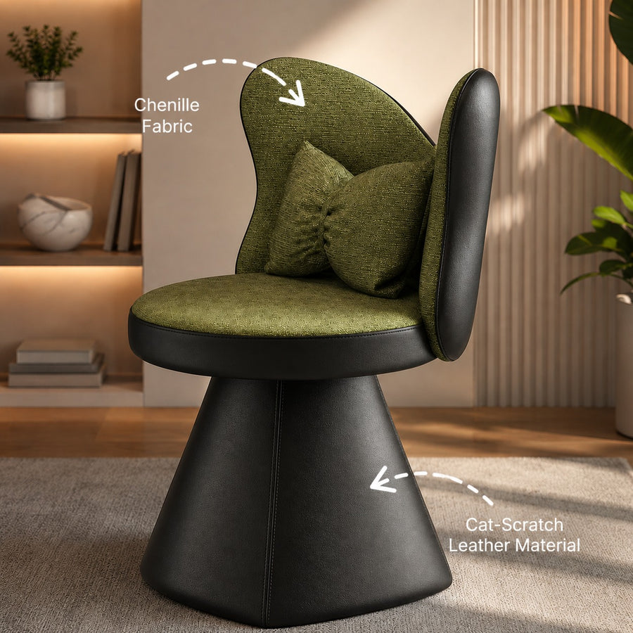 Butterfly Bloom Swivel Makeup Vanity Chair
