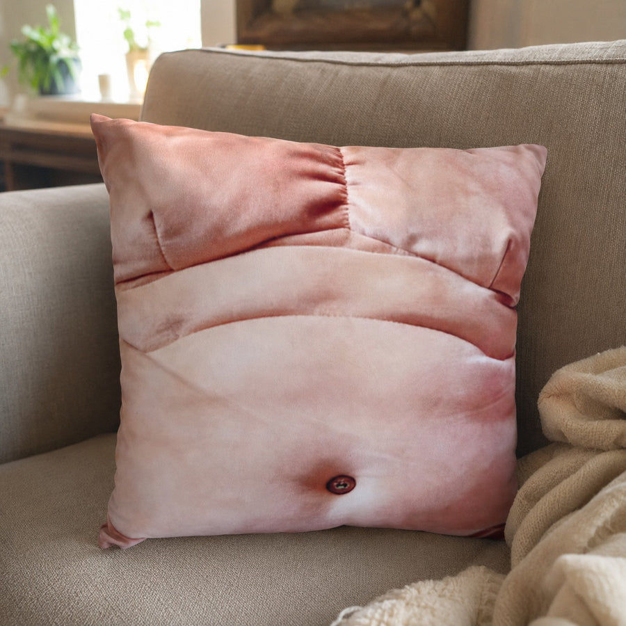 Dad Bod Couch Throw Pillow
