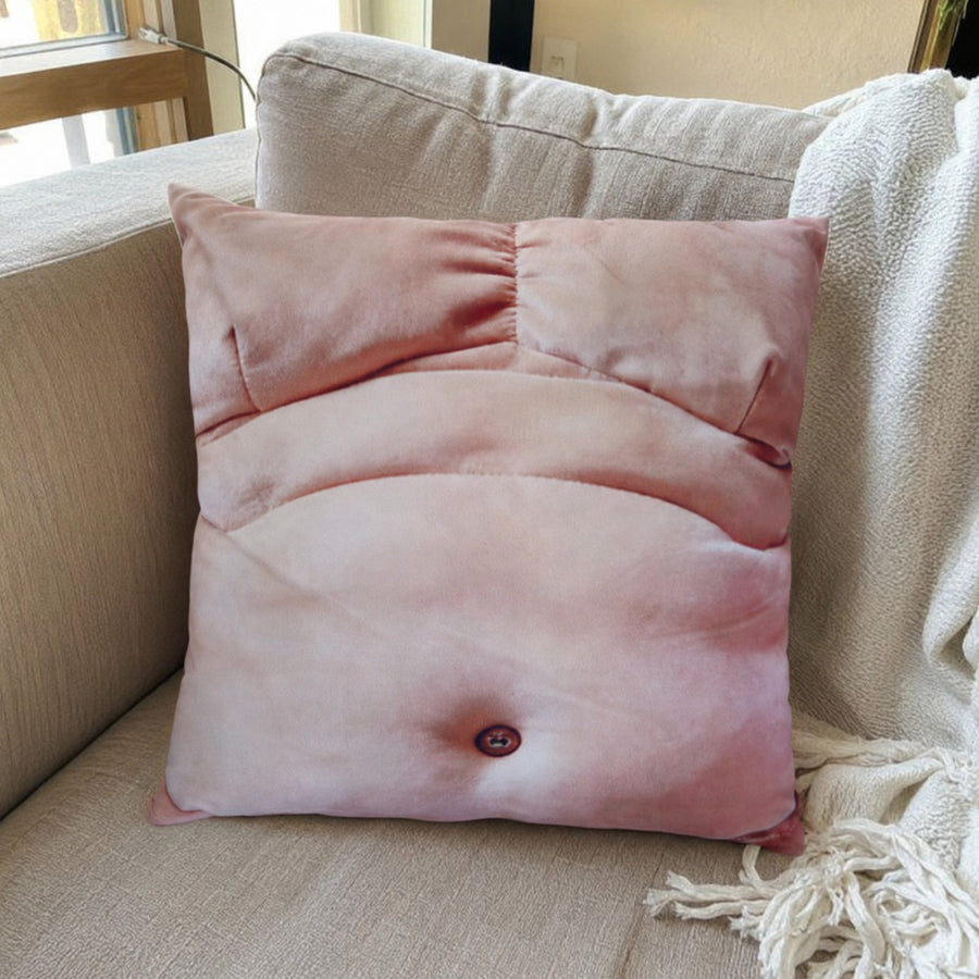 Dad Bod Couch Throw Pillow