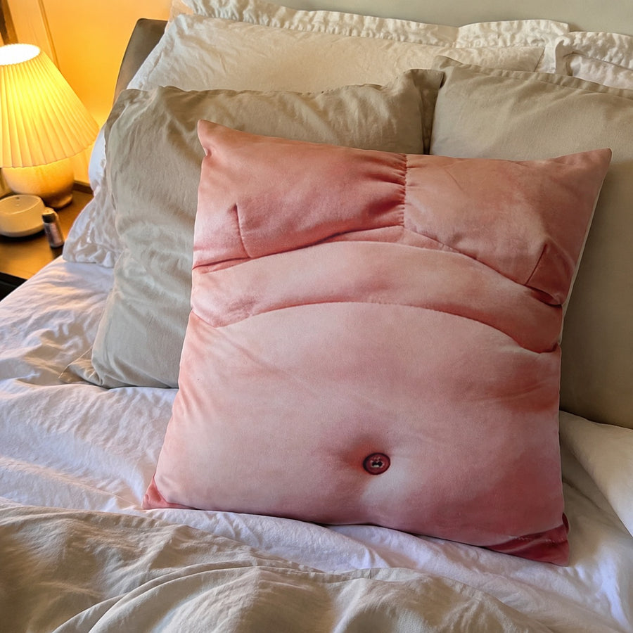 Dad Bod Couch Throw Pillow