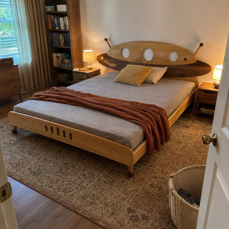 Spaceship Wooden Kids Bed
