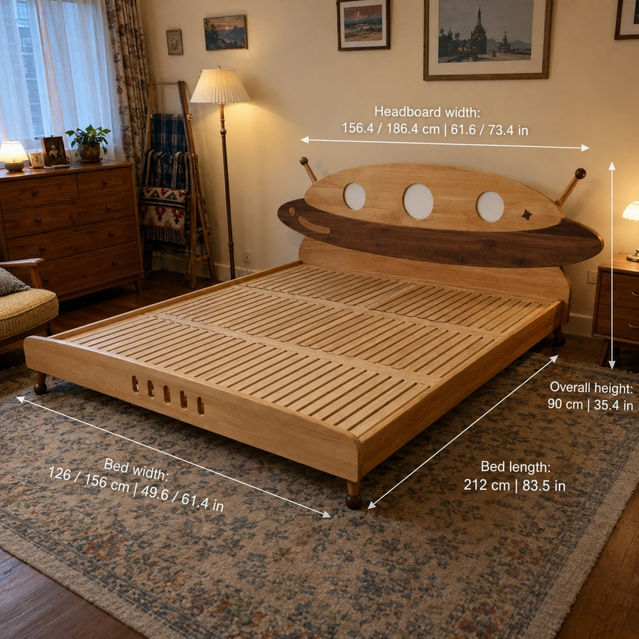 Spaceship Wooden Kids Bed