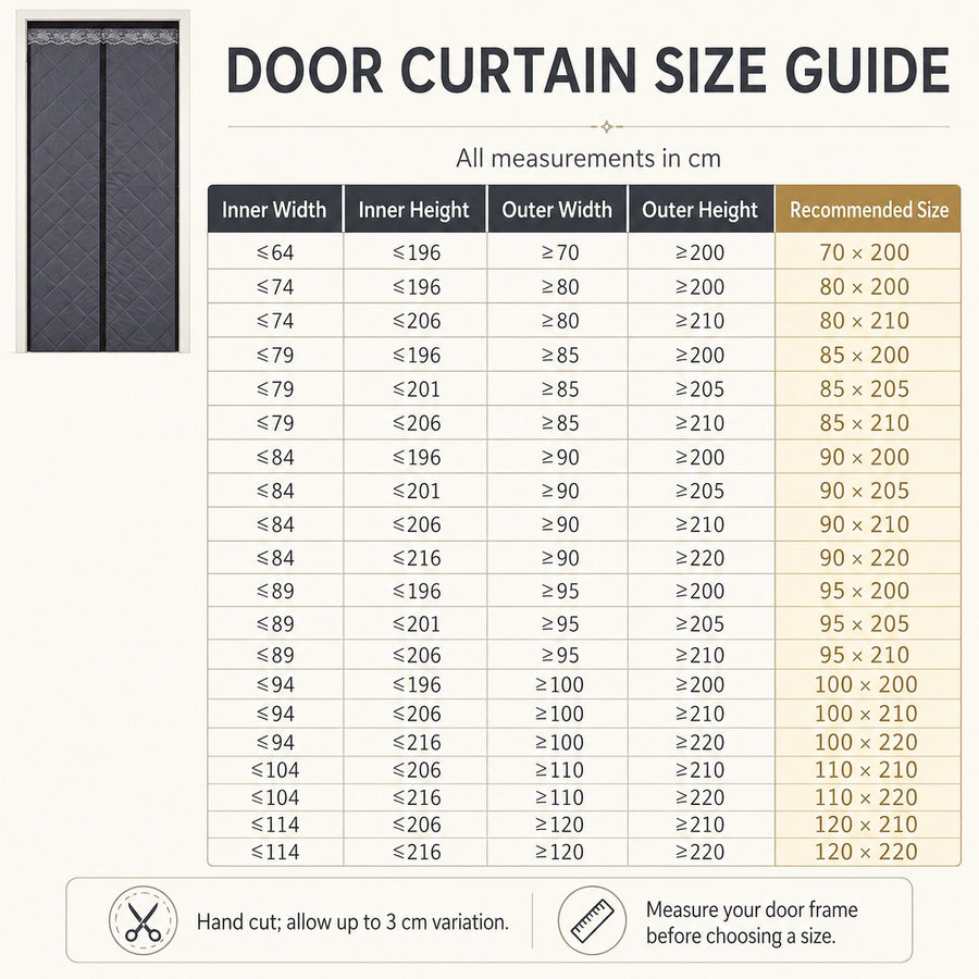 Windproof Magnetic Sound Insulation Door Curtain