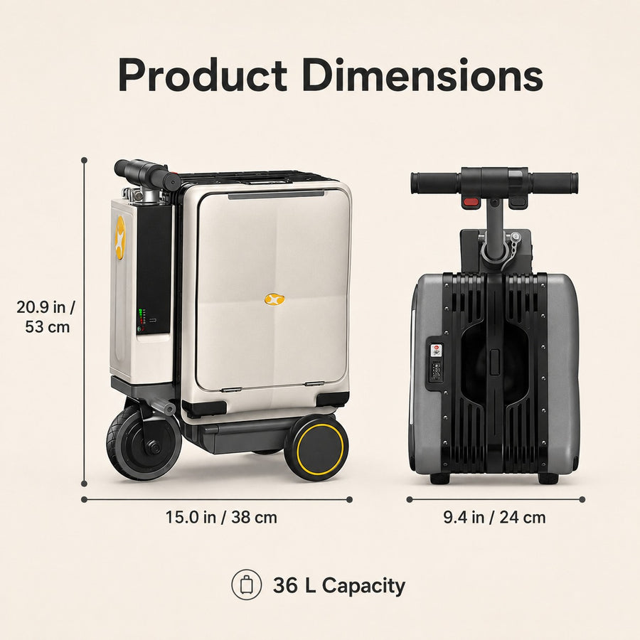 Terminal Ride-On Electric Smart Suitcase Luggage