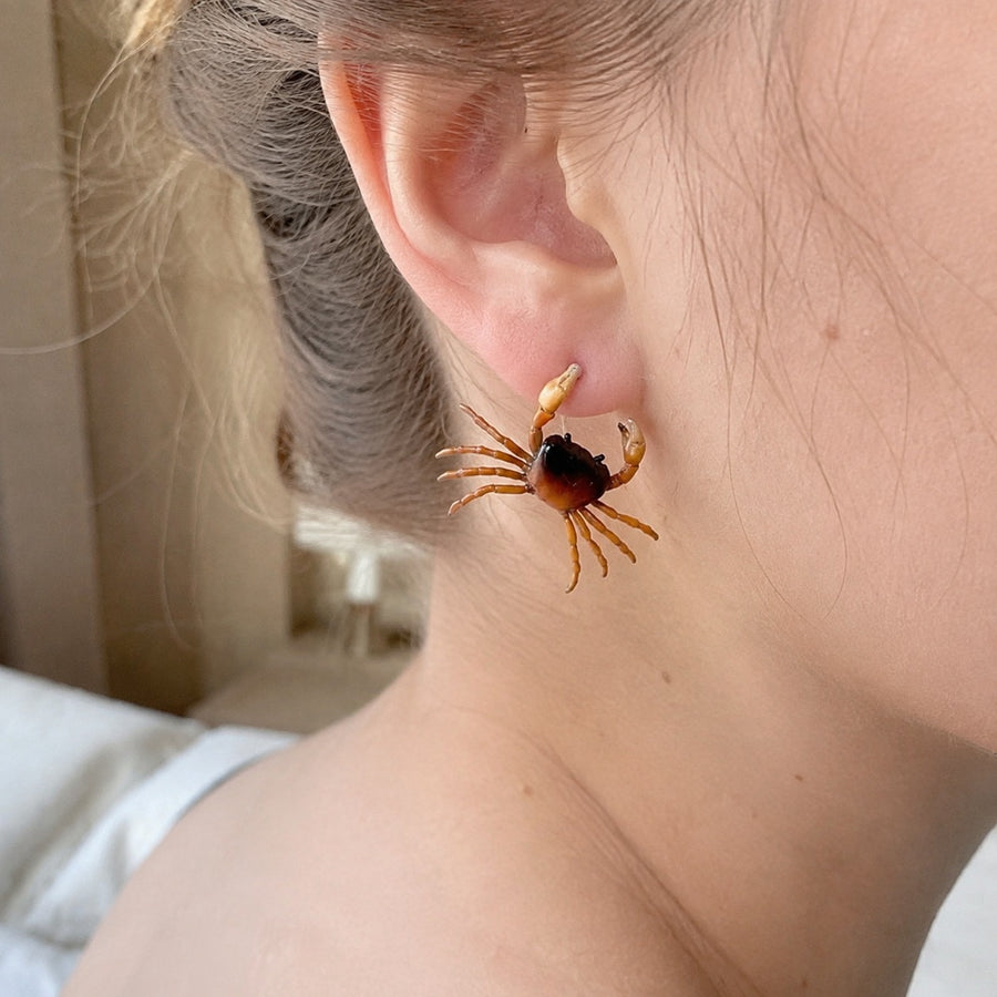 Pinch Me Crab Stud Earrings