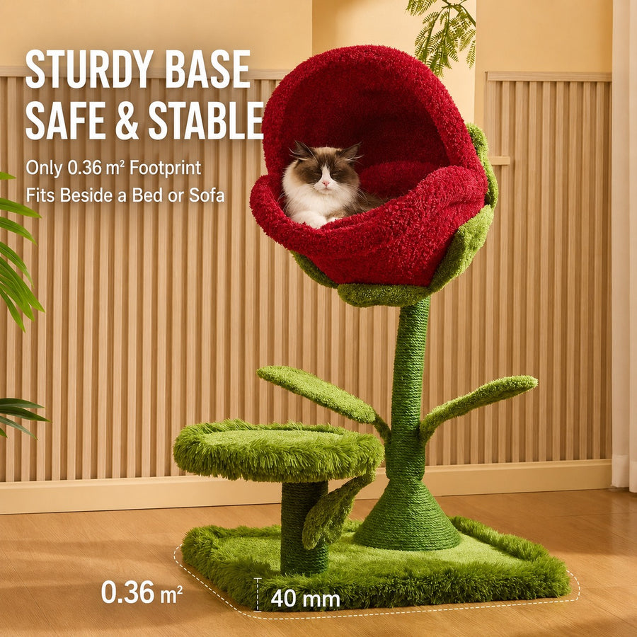 Monster Petal Cozy Cat Climbing Tower Bed
