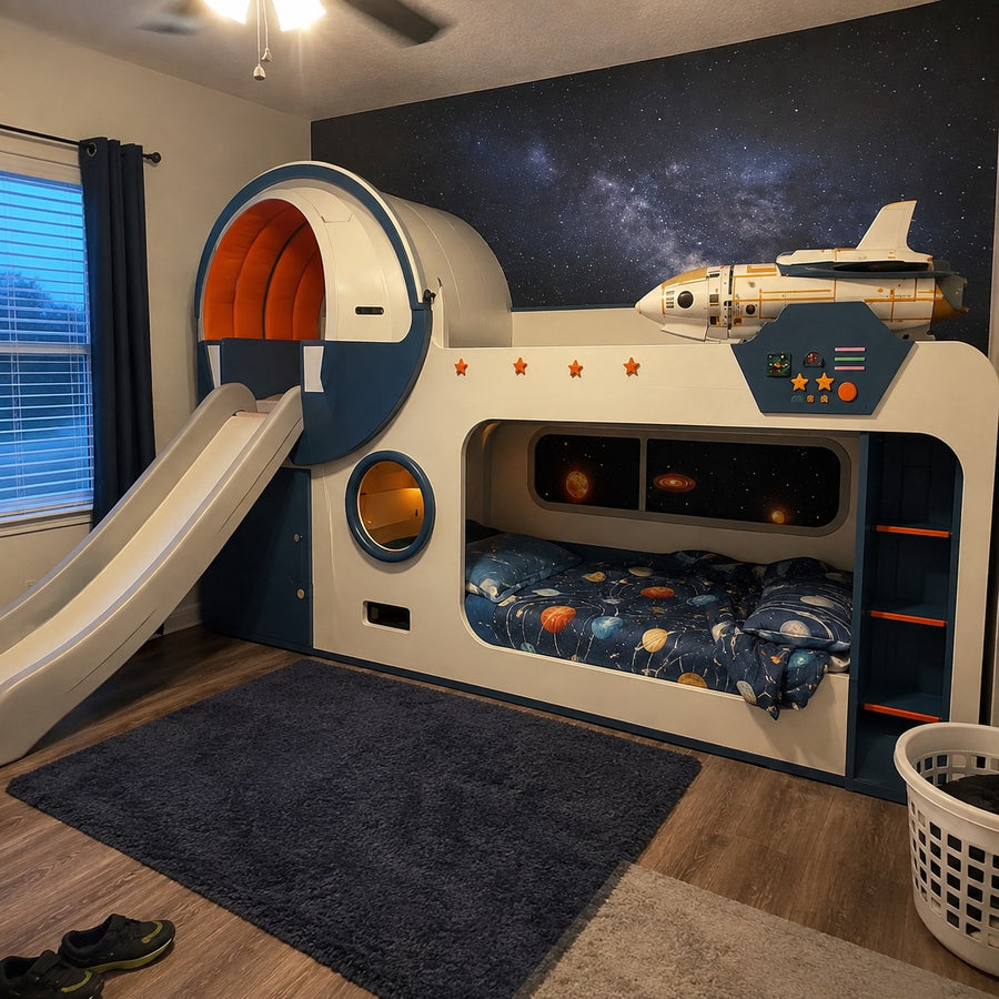 Galaxy Explorer Space Adventure Kids Bunk Bed