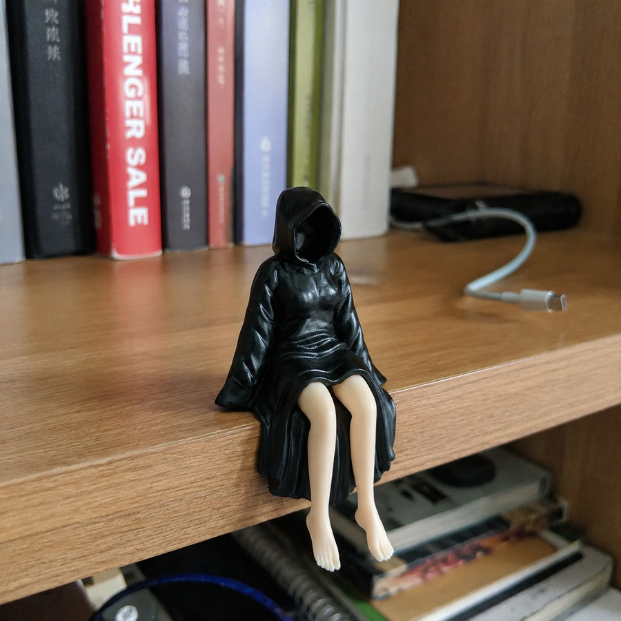 Shadow Queen Mysterious Bookshelf Decor