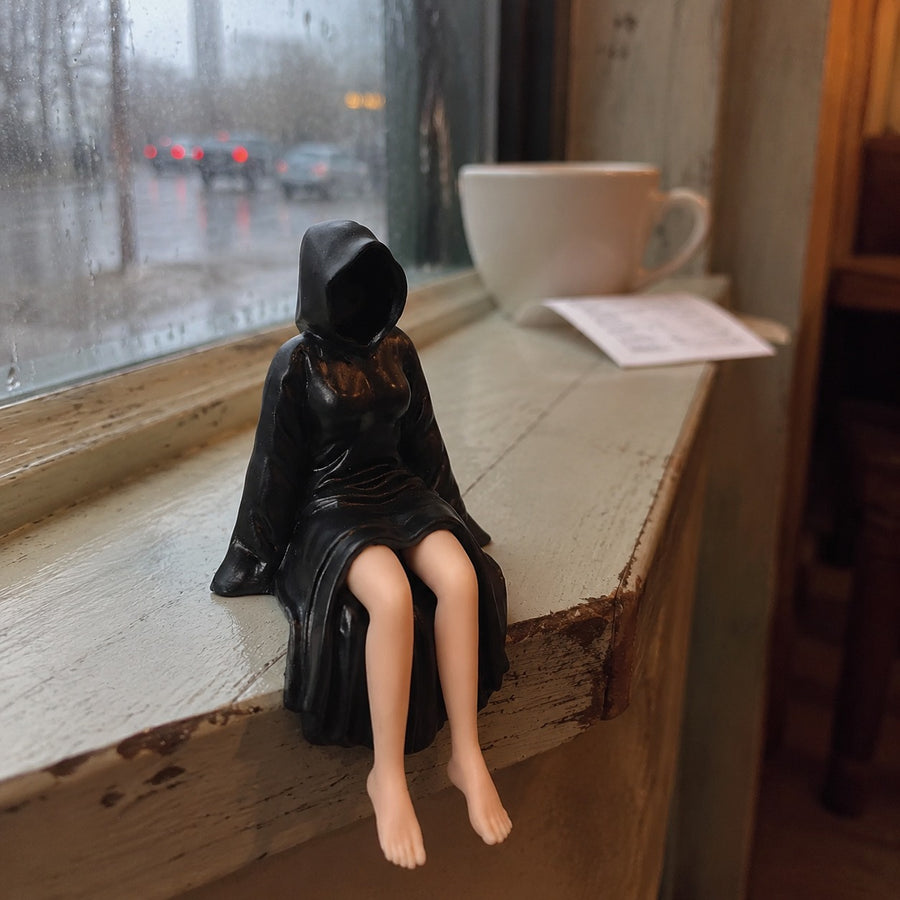 Shadow Queen Mysterious Bookshelf Decor