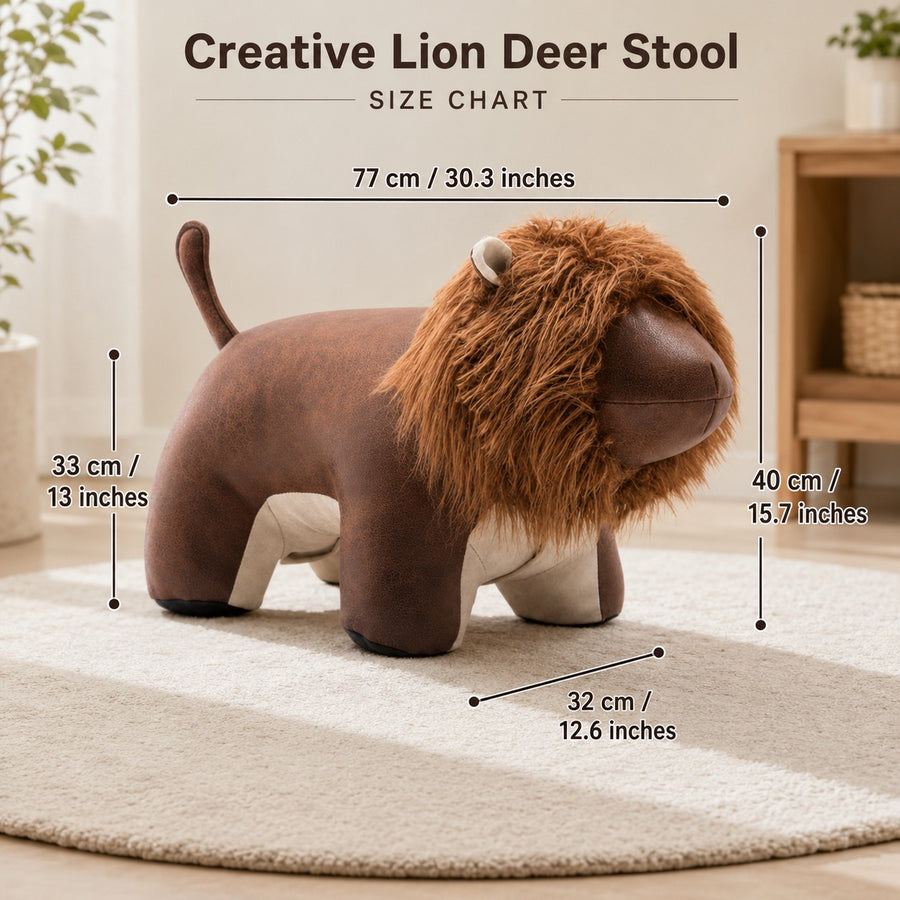 Creative Lion Deer Stool