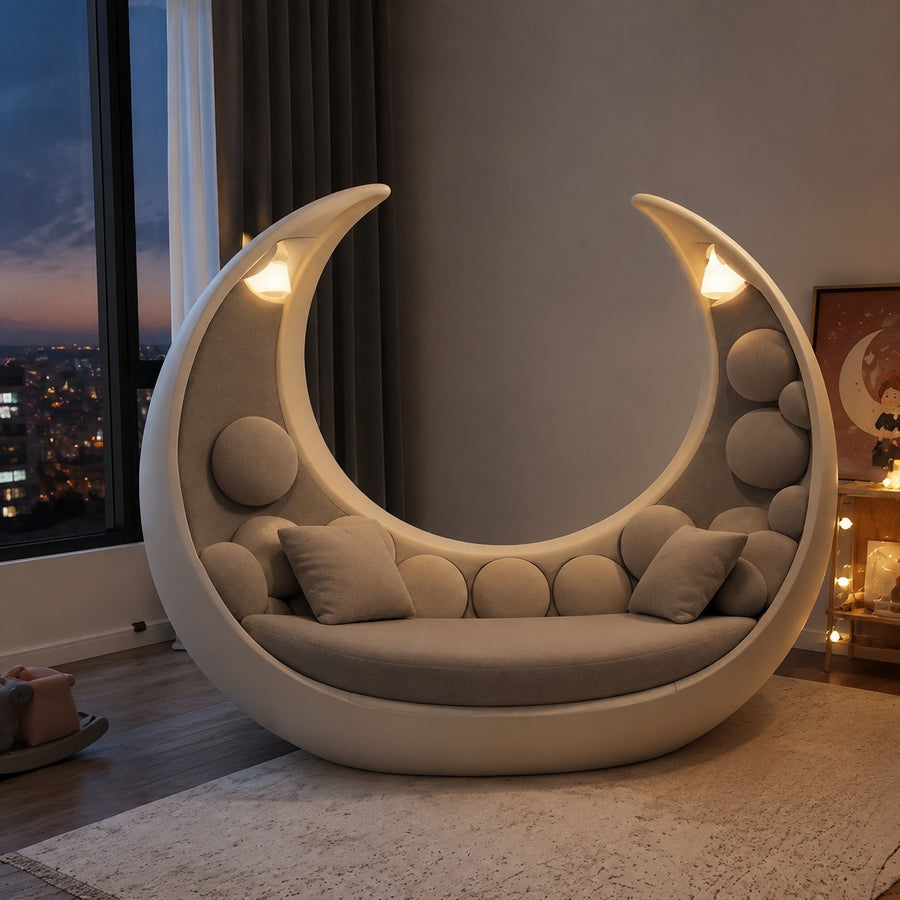 Moon Cradle Modern Sculptural Sofa Bed Lounge