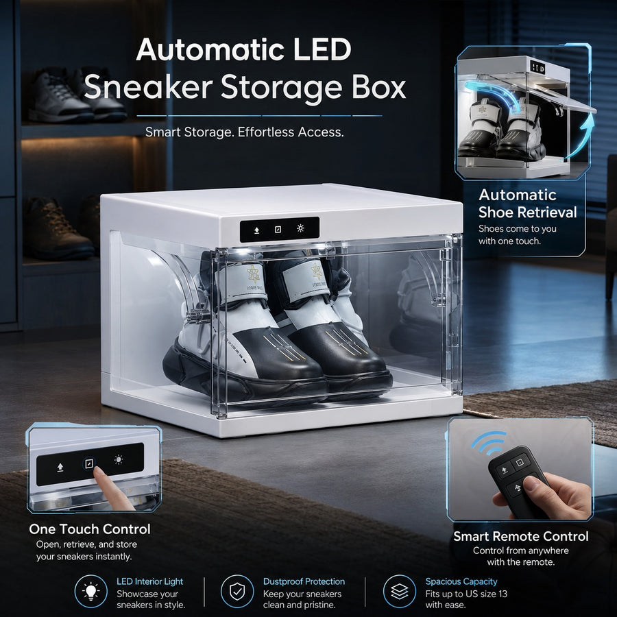 Automatic Remote Control LED Elegant Sneaker Storage Box