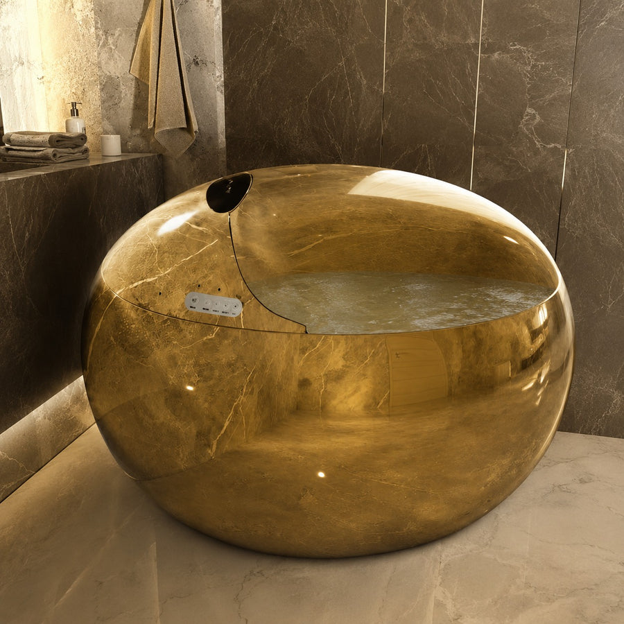 Golden Egg Shape Intelligent Auto Wash Toilet