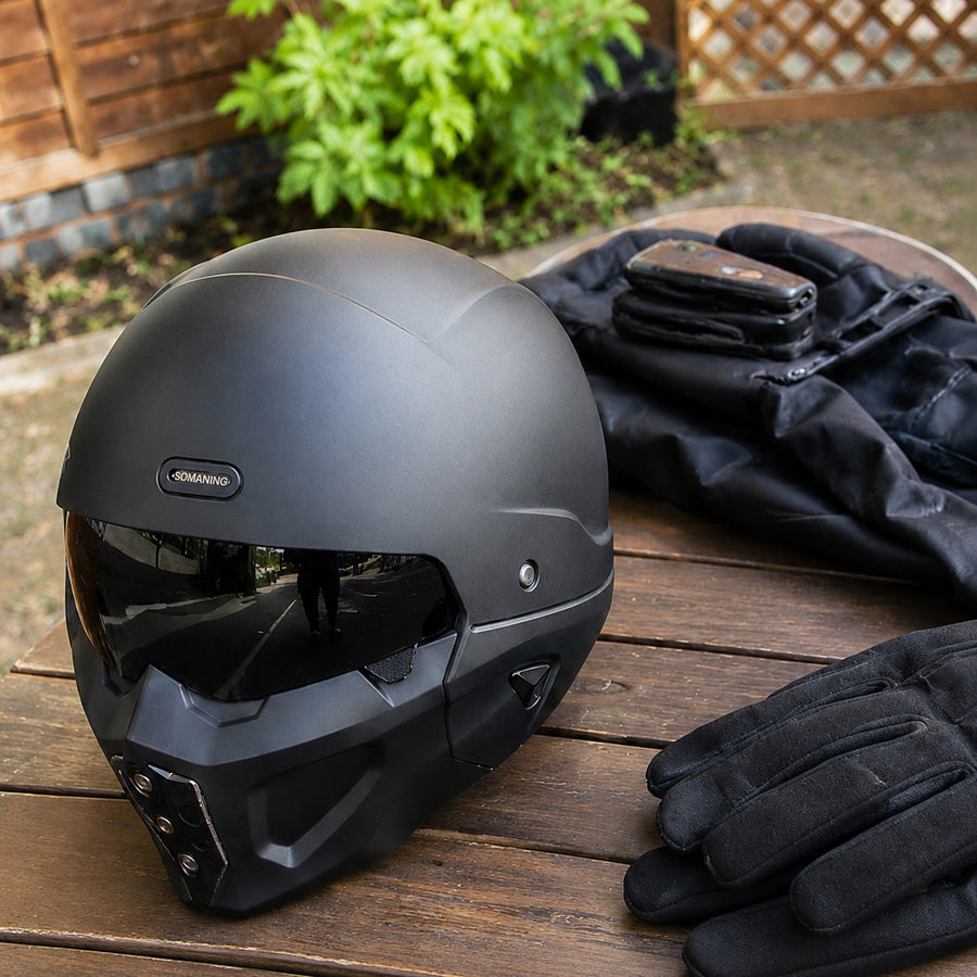 Mystic Rider Detachable Full Face Helmet