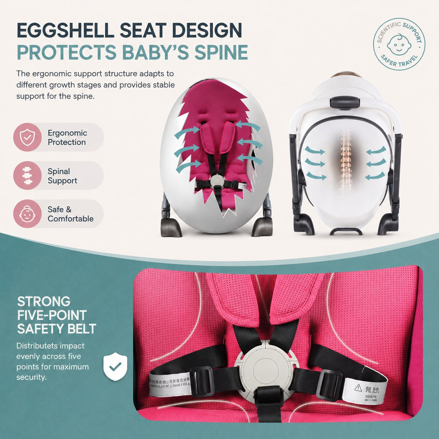Luxuriöser Kinderwagen High Land-Scape Baby Stroller 3 in 1 Fashion Pram European Carriage