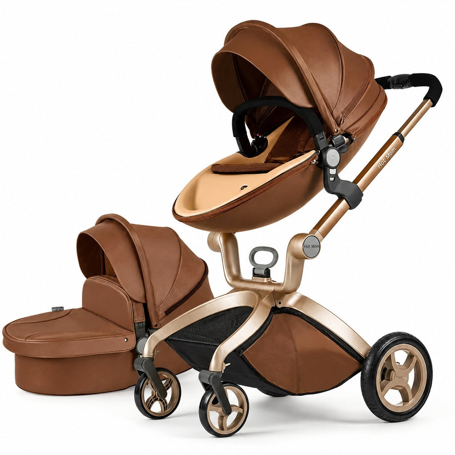 Luxuriöser Kinderwagen High Land-Scape Baby Stroller 3 in 1 Fashion Pram European Carriage