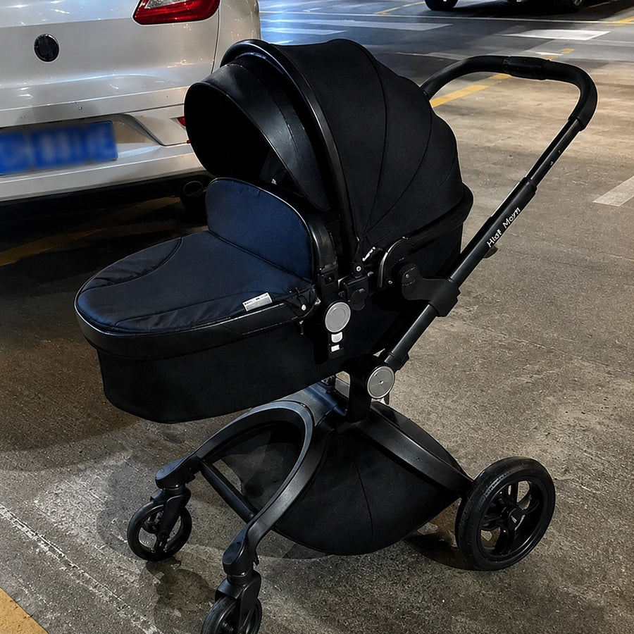 Luxuriöser Kinderwagen High Land-Scape Baby Stroller 3 in 1 Fashion Pram European Carriage