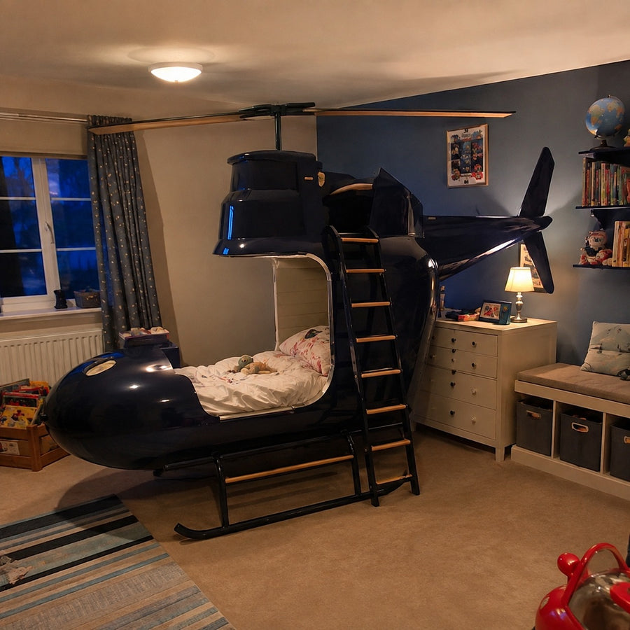 Sky Captain Helicopter Adventure Kids Bed