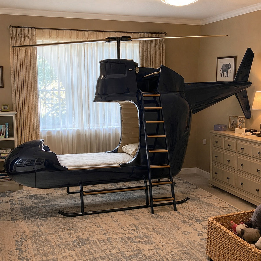 Sky Captain Helicopter Adventure Kids Bed