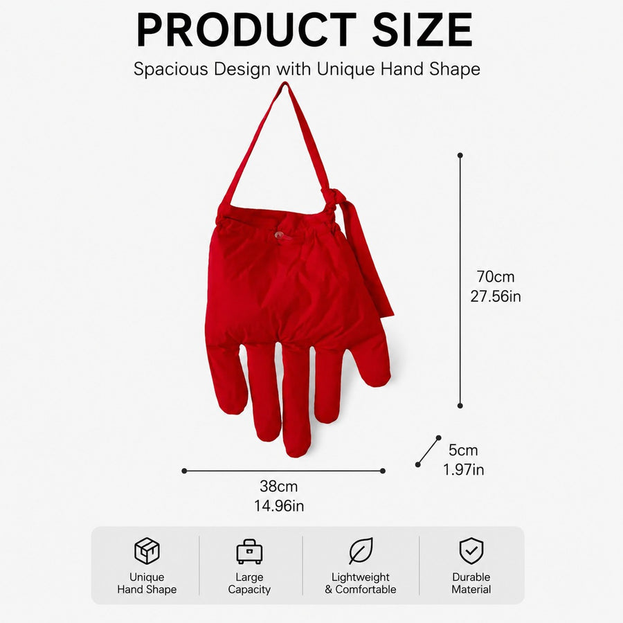 Big Hand Eccentric Crossbody Bag