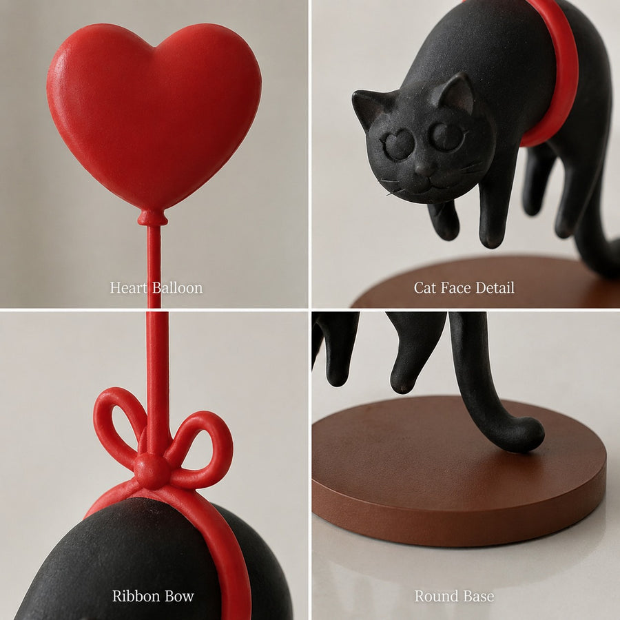 Love is in the Air Floating Cat Decor